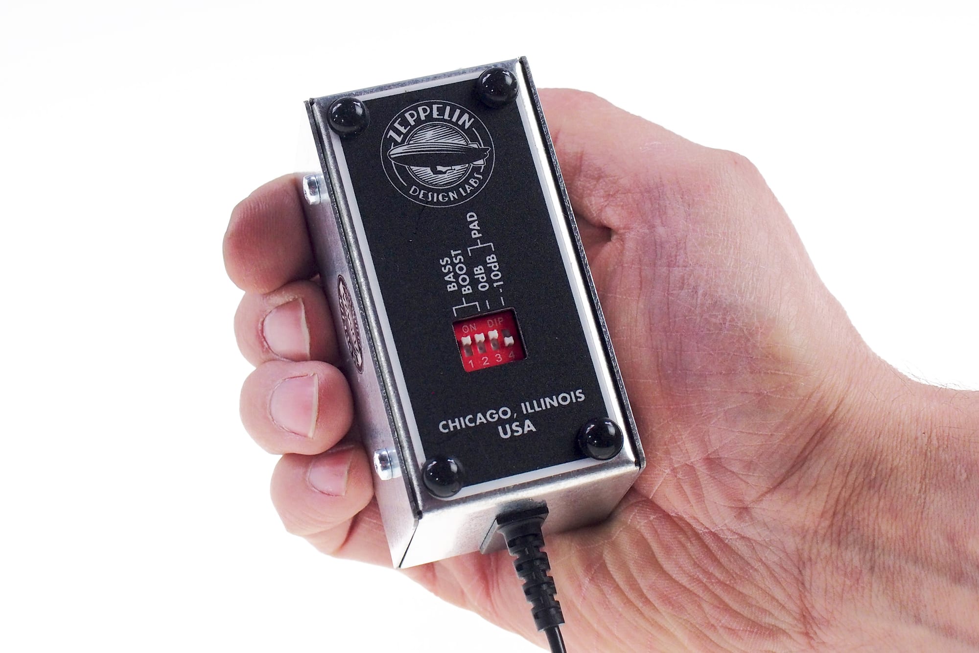 Cortado MkIII — Switchable pad and bass boost controls.